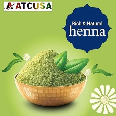 Pure Henna Powder from Marwar Region, Rajasthan - 400 Grams (14.10 oz 0.88 lb) Orange-Red Hair Color Triple Sifted Raw Non-Radiated