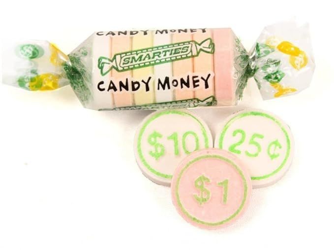 Smartie Candy Money Rolls 20 Pack Bag - Candy Coins In Assorted Fruit Flavors. Weight 8 oz