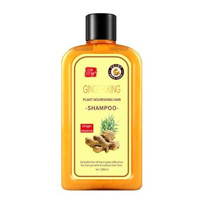 Lomnoeza Ginger Shampoo for Hair Growth, Instant Regrowth , Anti-Fall , Care , Anti-Hair Loss (yellow, 280ML)