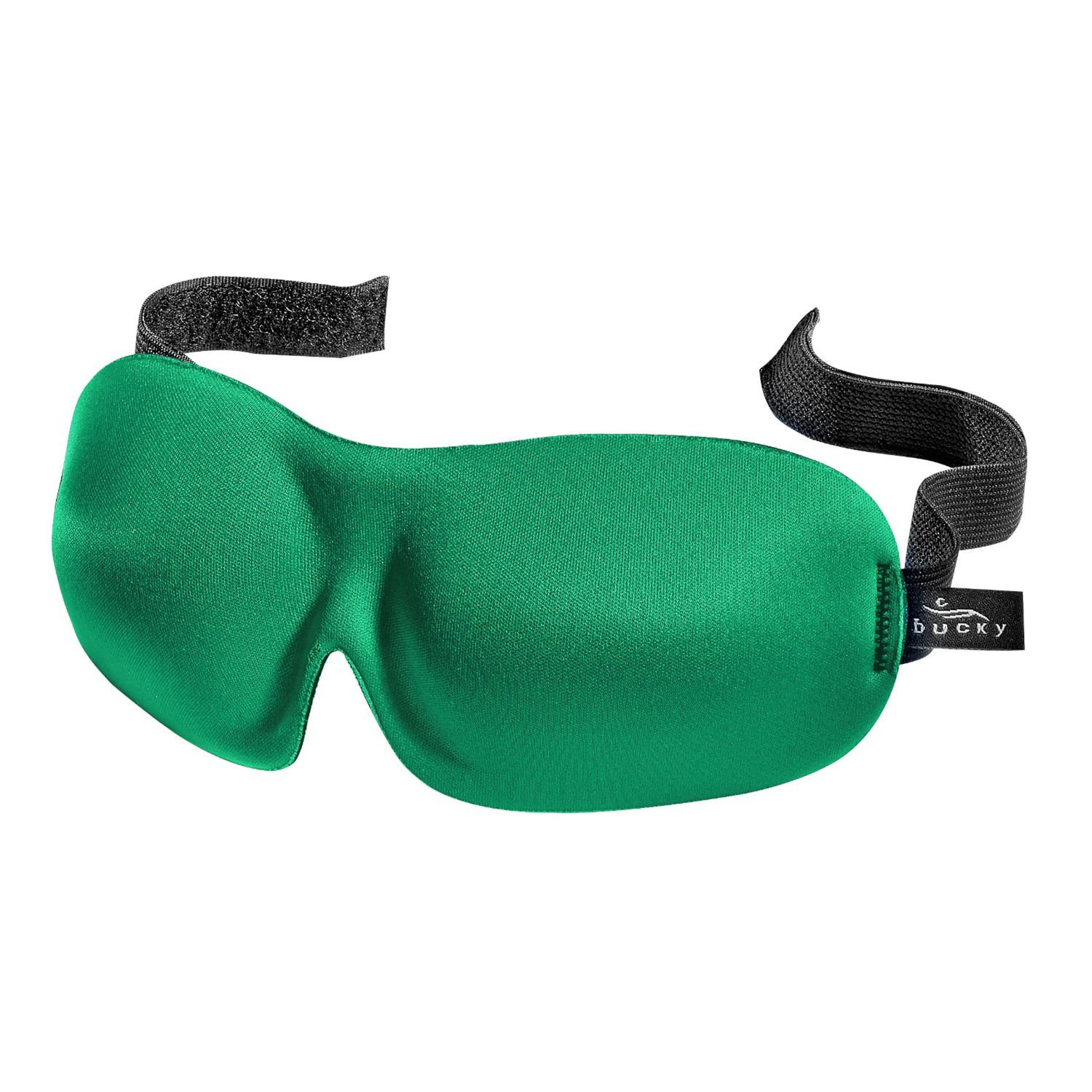 Bucky 40 Blinks No Pressure Solid Eye Mask for Sleep Travel, Green, One Size