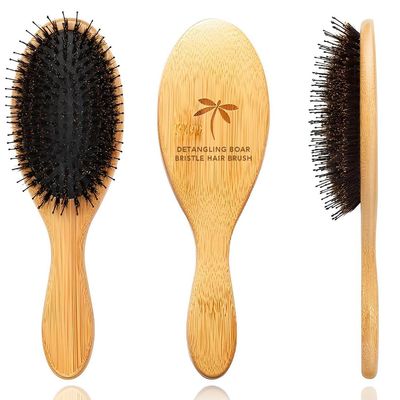 Boar Bristle Hair Brush by Belula - Hair Brushes for Women Mens Hair Brush, Detangler Brush, Hairbrush, Detangling Brush for Long, Curly or Any Type of Hair