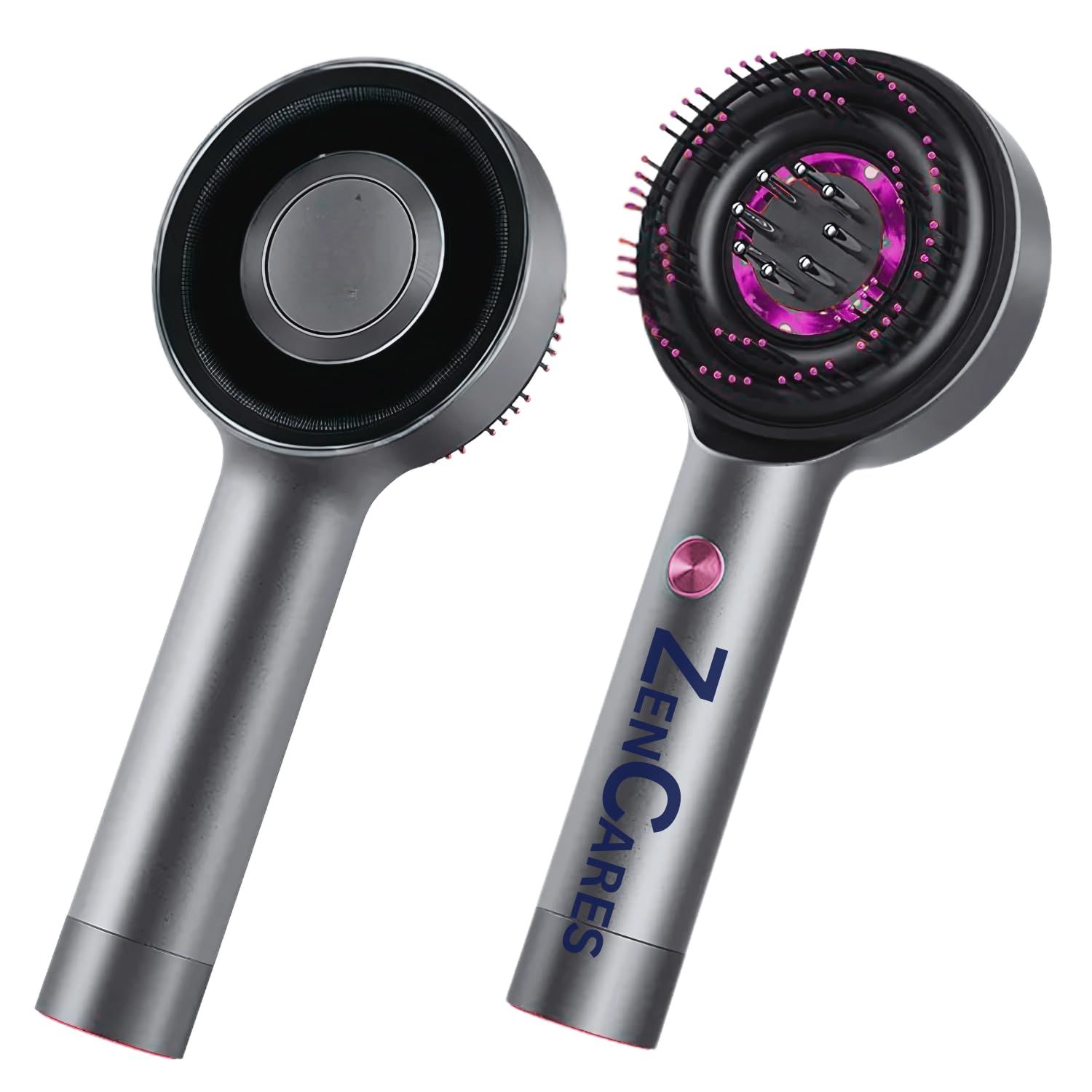 ZenCares 3 in 1 Hair Scalp Massager Oil Applicator for Hair Growth, Electric Hair Brush with Oil Dispenser, Scalp Massager. (Black)
