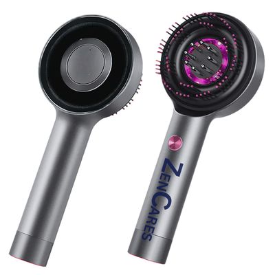 ZenCares 3 in 1 Hair Scalp Massager Oil Applicator for Hair Growth, Electric Hair Brush with Oil Dispenser, Scalp Massager. (Black)