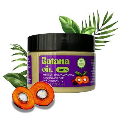 gogodify - 100 Pure Raw Batana Oil for Hair Growth 4.2oz - Organic - Frizz-Free Shine Scalp Treatment - Sourced From Honduras