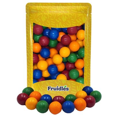 Fruidles Super Sour Gum Balls Shivers, Candy Buffet Treats, Machine Size Refills, Kosher Certified Parve, 1&quot; Inch (1 Pound)