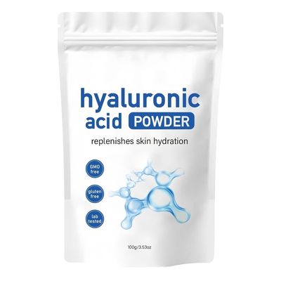Hyaluronic Acid Serum Powder for Wrinkle Support - Low Molecular Weight, Vegan Water-Soluble, Skin Hydration and Moisture Hyaluronic Acid Powder DIY Facial Serum