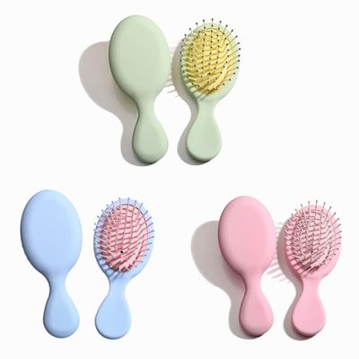 FHLFHL 3Pcs Hair Brushes Portable Mini Detangler Brushes Oval Massage Combs Small Hair Paddle Brushes Detangler Hairbrushes for Women Girls