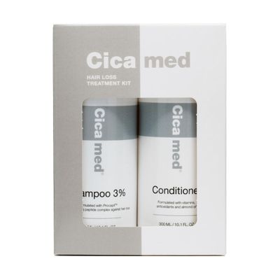 Cicamed Hair Loss Treatment Kit - Shampoo Conditioner with Procapil, Vitamin B5, Wheat Protein for Stronger, Healthier Hair - Silicone Sulfate Free