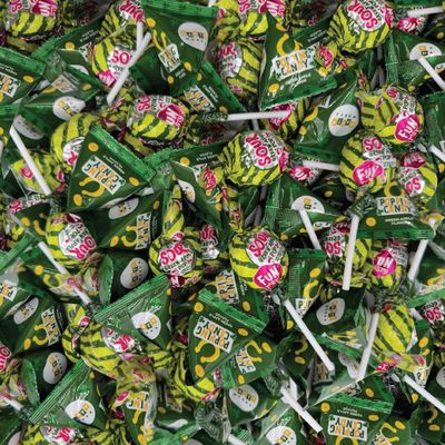 St. Patrick&#39;s Day Green Candy Mix - 4 Pound Bulk Pack - Sour Apple Popping Rocks and Gum-Filled Lollipops