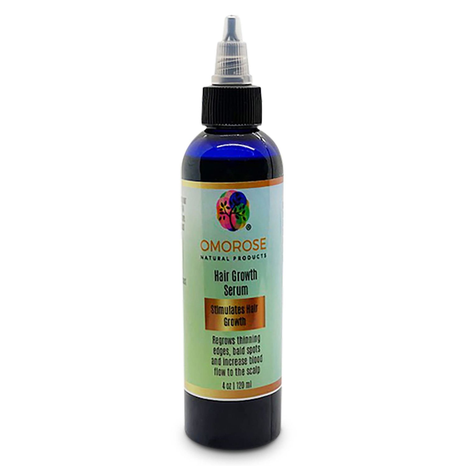 Omorose Natural Products Hair Growth Serum - Professional Hair Serum with Olive Oil, Black Seed Oil, Rosemary, Fenugreek - Natural Hair Serum for Hair Growth, Bald Spots, Fuller Thicker Hair (2 oz)