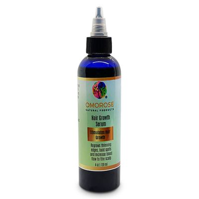 Omorose Natural Products Hair Growth Serum - Professional Hair Serum with Olive Oil, Black Seed Oil, Rosemary, Fenugreek - Natural Hair Serum for Hair Growth, Bald Spots, Fuller Thicker Hair (2 oz)