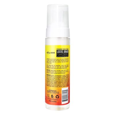 AllDay Locks Braid Foam Long Lasting Mousse for Style Shine No Frizz or Fraying Moisturizes Seals Braids, Locks, Twists, Cornrows 8 oz, 2-pack