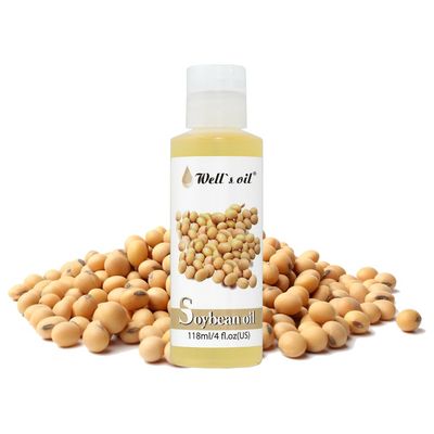 Well&#39;s 100 Pure Soybean Oil - Natural Carrier for Hair Growth, Eyelashes, Brows, Skin Nails Moisturization Cold Pressed, 4 fl oz