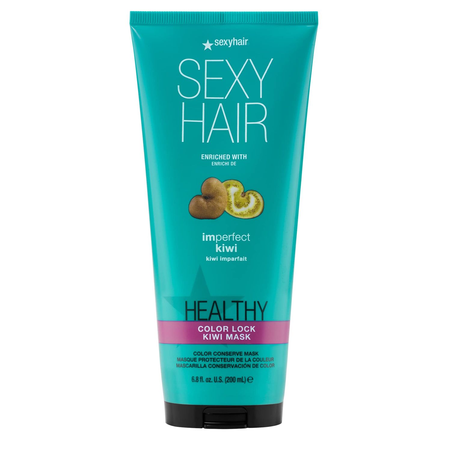 SEXYHAIR Healthy Imperfect Fruit Color Lock Mask, 6.8 oz Kiwi Color Conserve All Hair Types
