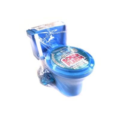 Kidsmania Sour Flush Candy Plunger with Sour Powder Dip 4 PACK Watermelon and Blue Raspberry