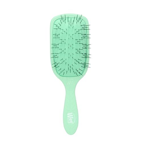Wet Brush Go Green Thick Hair Paddle Detangling Brush, Green - Ultra-Soft IntelliFlex Bristles With AquaVent - Gently Loosens Knots While Minimizing Pain - Curly, Coarse, Long, Wet Dry Hair