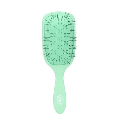 Wet Brush Go Green Thick Hair Paddle Detangling Brush, Green - Ultra-Soft IntelliFlex Bristles With AquaVent - Gently Loosens Knots While Minimizing Pain - Curly, Coarse, Long, Wet Dry Hair