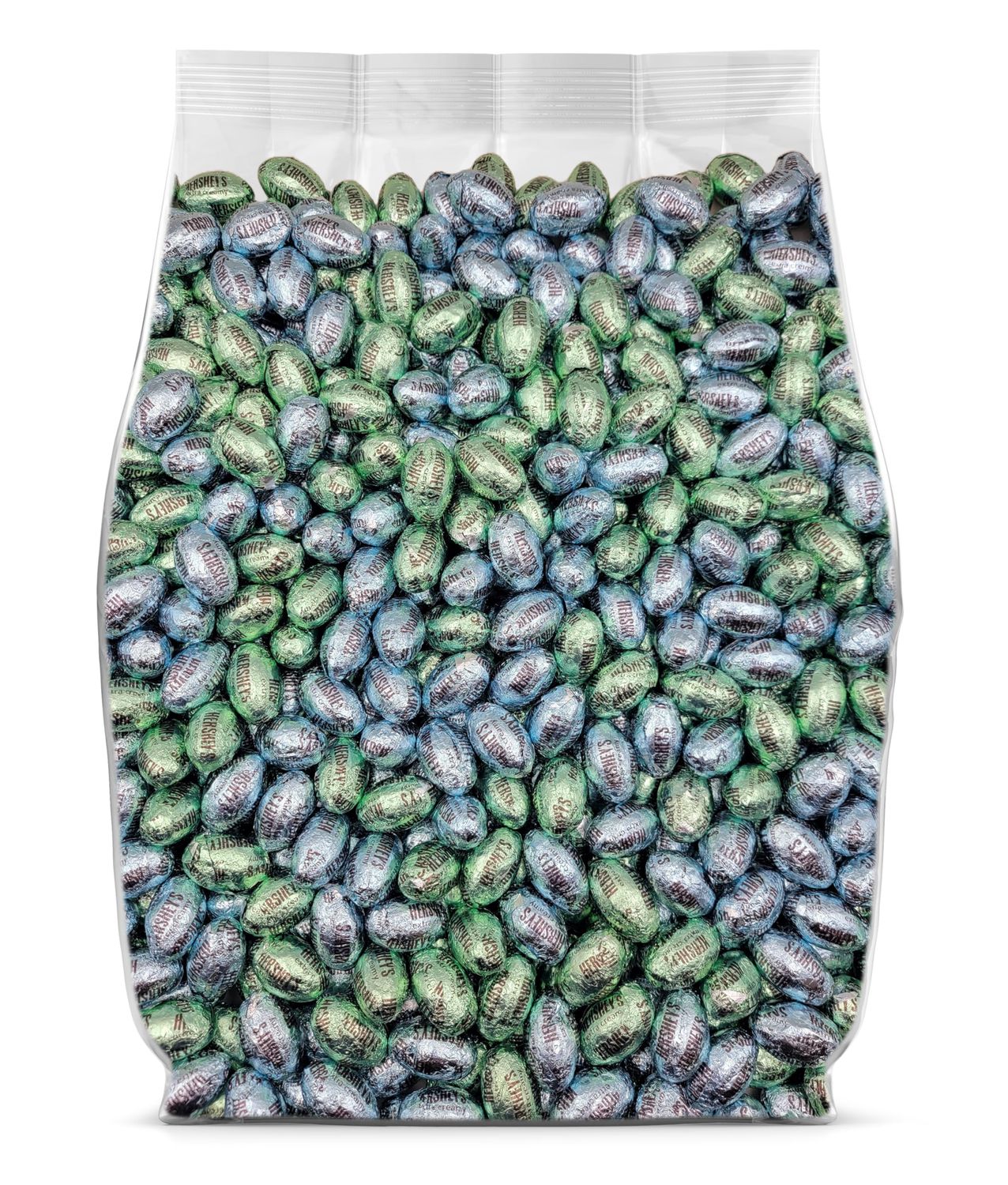 Hershey Extra Creamy Milk Chocolate Eggs Easter Candy Bulk - 120 Individually Wrapped Chocolate Candy Easter Eggs Bulk - Hershey Eggs for Egg Hunt, Egg Fillers Basket Stuffers - 1.5 Pounds