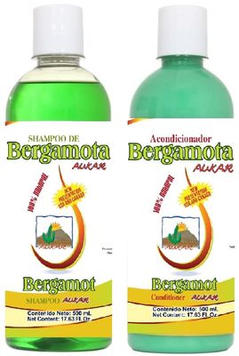 Bergamot Shampoo and Bergamot Conditioner ( SET ) 500 ml ea. 100 Natural, Hair Regrowth No more Dryness. Volume, Thickness and Brightness