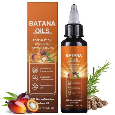 Batana Oil for Hair Growth, 4-in-1 Liquid Batana Oil, 100 Organic Batana Oil from Honduras with Rosemary with Rosemary, Pumpkin Seed Oil, Castor Oil for All Hair Types 30ml 1 Fl Oz (1PCS)
