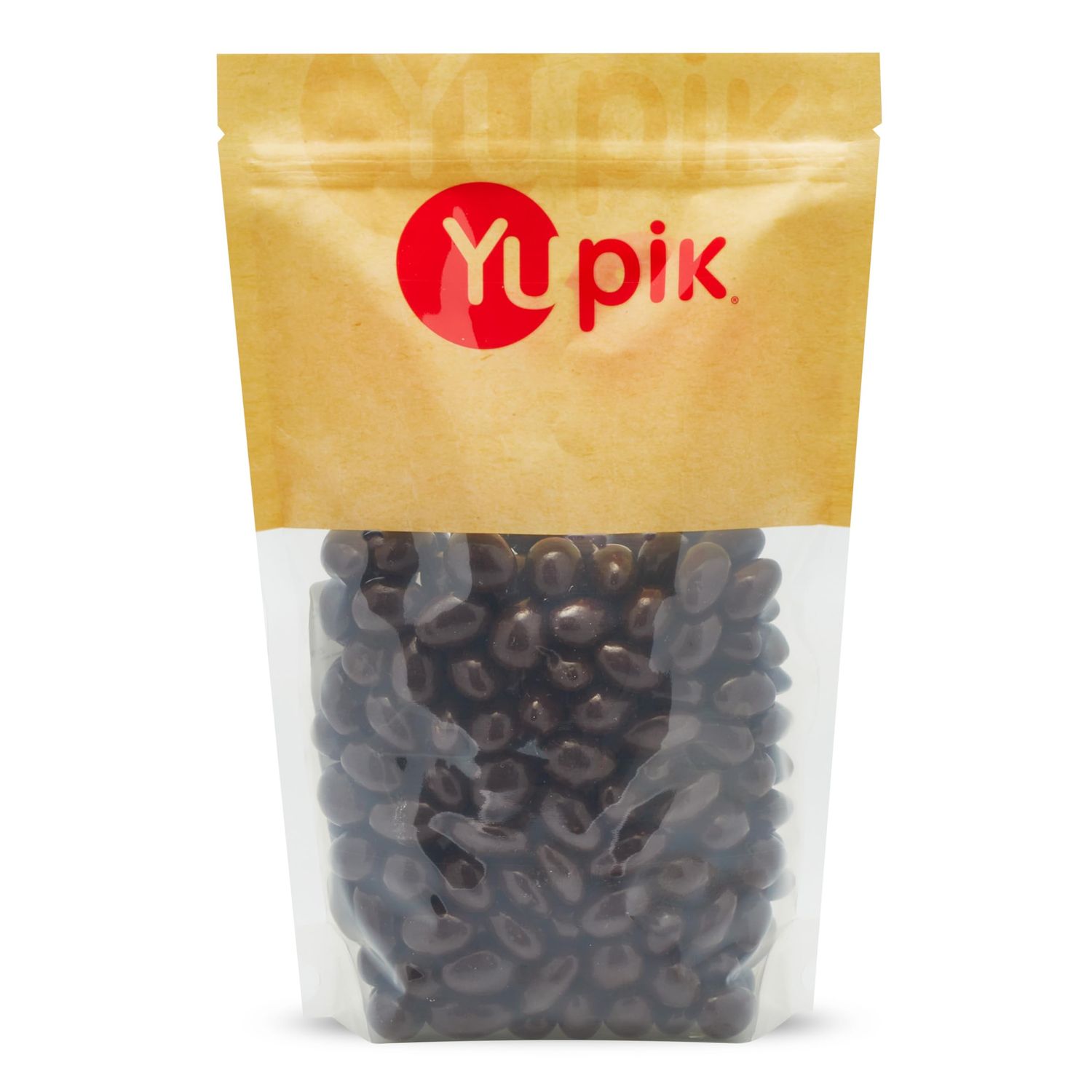 Yupik 60 Dark Chocolate Covered Almonds, 2.2 lb (35.2 oz), Kosher, Whole Nuts, Almonds Dipped in Chocolate, Crunchy Smooth, Dark Chocolate Candy, Classic Sweet Snacks