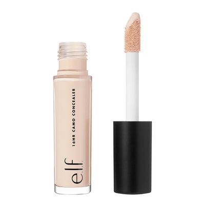 e.l.f. 16HR Camo Concealer, Full Coverage, Highly Pigmented Concealer With Matte Finish, Crease-proof, Vegan Cruelty-Free, Light Ivory, 0.203 Fl Oz