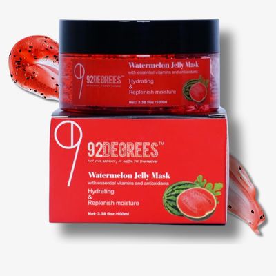 Watermelon Jelly Facial Mask, Hydrating Anti-Aging Gel Face Mask with Niacinamide, Hyaluronic Acid, Licorice Root Extract For Suitable for Sensitive all Skin Types Lightweight Moisturizing Mask