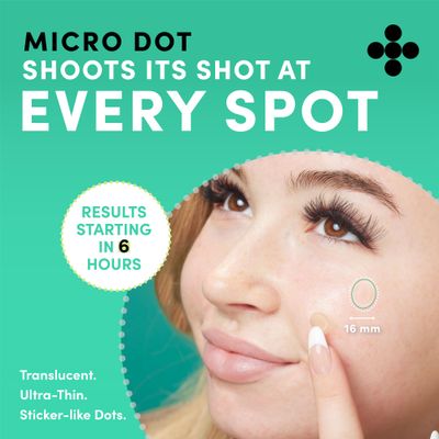 Dots for Spots Pimple Patches with Microdarts - Includes Active Ingredients Niacinamide, Hyaluronic Acid Salicylic Acid for Maximum Effectiveness - Reduces Redness and Dark Spots (9 count)