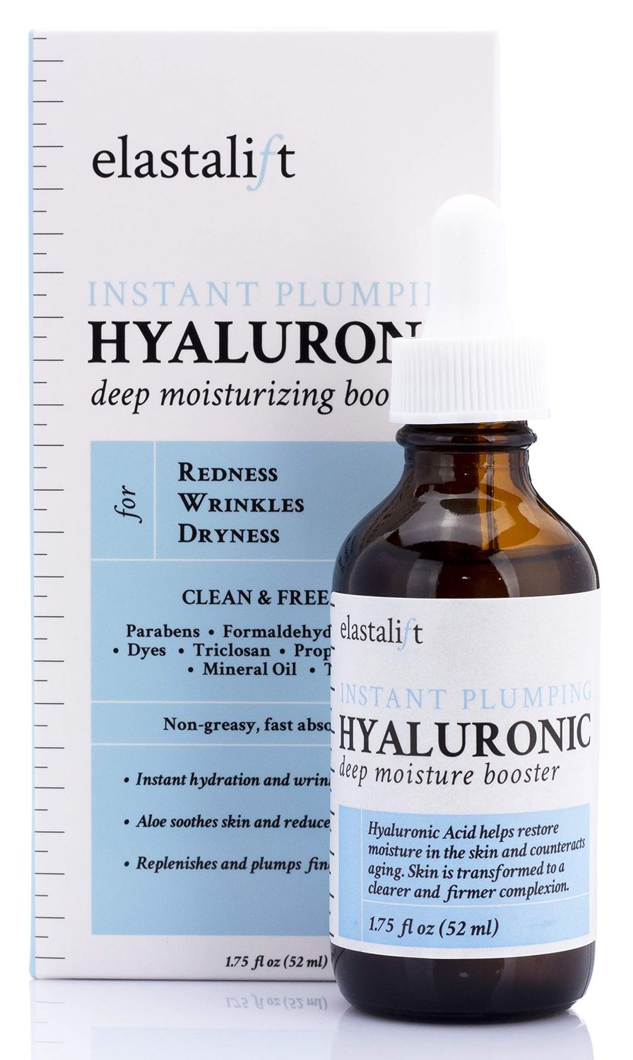 Elastalift Hyaluronic Acid Facial Serum - Hydrating, Firming, Plumping Face Serum for Anti-Aging - 1 oz