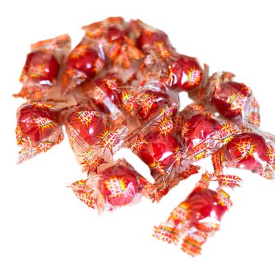 Hot Spicy Cinnamon Hard Candy - 100 Pieces of Fiery Red Hot Individually Wrapped Suckers