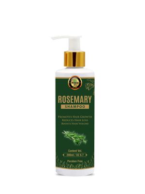 Rosemary Shampoo wAloe Vera Essential Oils for Hair Growth Healthy Scalp for Women Men, All Natural, Sulfate-Free, Paraben-Free, Gentle Moisturizing Formula - 200ml