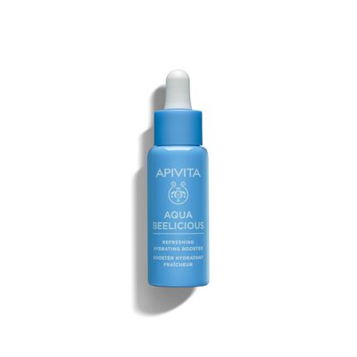 APIVITA Aqua Beelicious Hydrating Booster Serum Hydrating, Soothing Replenishing with Propolis, Honey, Hyaluronic Acid, Prebiotics Flowers, 30 mL 1 oz