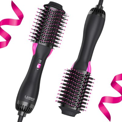 One-Step Hot Air Blow Hair Dryer Brush - 2.4 Inch HairDryer Styler and Volumizer for All Hair Types - Professional Blowout Style and Dry Quickly for Smooth, Frizz-Free Results