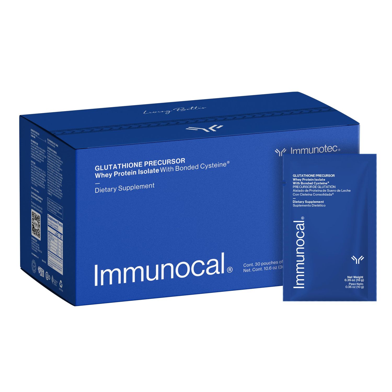 Immunocal Glutathione Precursor - Whey Protein Isolate, Immune Support, Master Antioxidant, Detox Cleanse Brain Health Fat-Free, Sugar-Free, Lactose-Intolerant Friendly 30 Servings