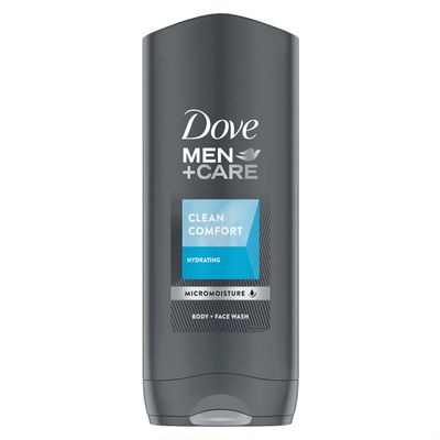 Dove MenCare Body Wash and Face Wash for Dry Skin Clean Comfort Effectively Washes Away Bacteria While Nourishing Your Skin 13.5 oz