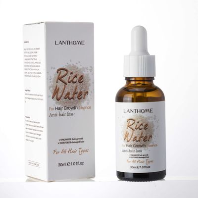 Rice Water for Hair Growth, 1.01oz Rice Water Hair Serum - Fermented Rice Water Shampoo and Conditioner Rich In Vitamins B1 and B2, Moisturizing, Nourishing, Smooth Hair (Essence)