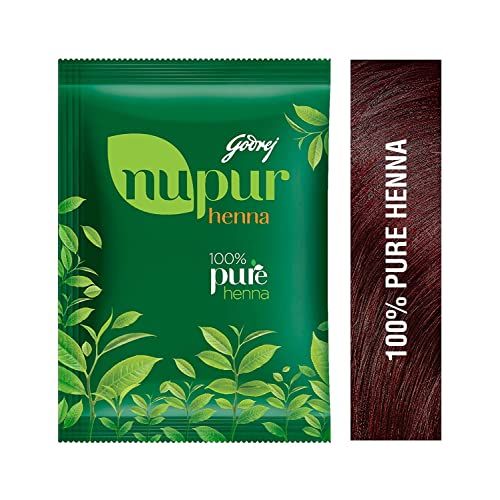 Nupur Natural Henna with Goodness of 9 Herbs for Silky Shiny Hair 3 Pack (3 x 120 g)