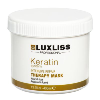 Luxliss Keratin Nourishing Hair Mask, 13.5fl.oz - Intensive Repair Therapy for Dry, Damaged Hair with Argan Oil, Deep Conditioning Hydrating Hair Treatment for All Hair Types