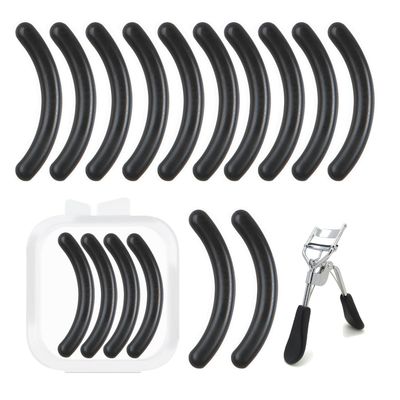 iLulala 24pcs Eyelash Curler Refill Pads Compatible with Shiseido, Eye Lash Curler Refills Silicone Lash Curler Refill Pad Compatible with Revlon Elf Shu uemura. (Black)