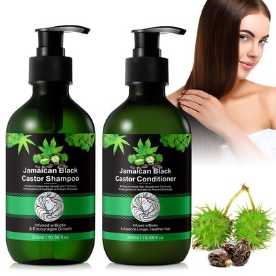 RTBYUE Jamaican Black Castor Oil Shampoo and Conditioner Set, Strengthen Restore, Growth Shampoo 10.56 fl.oz Conditioner 10.56 fl.oz Gift Set 2-PC Boxed Set Hair Care Collection