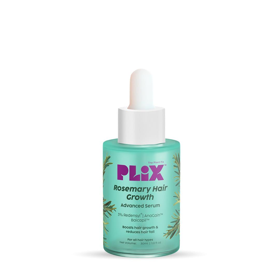 PLI.X - THE PLANT FIX Rosemary Hair Growth Serum with 3 Redensyl,4 AnaGain, 3 Baicapil, Stimulates Hair Growth, improves hair Density Thickens Hair For Men Women - 1.01 Fl Oz (30ml)