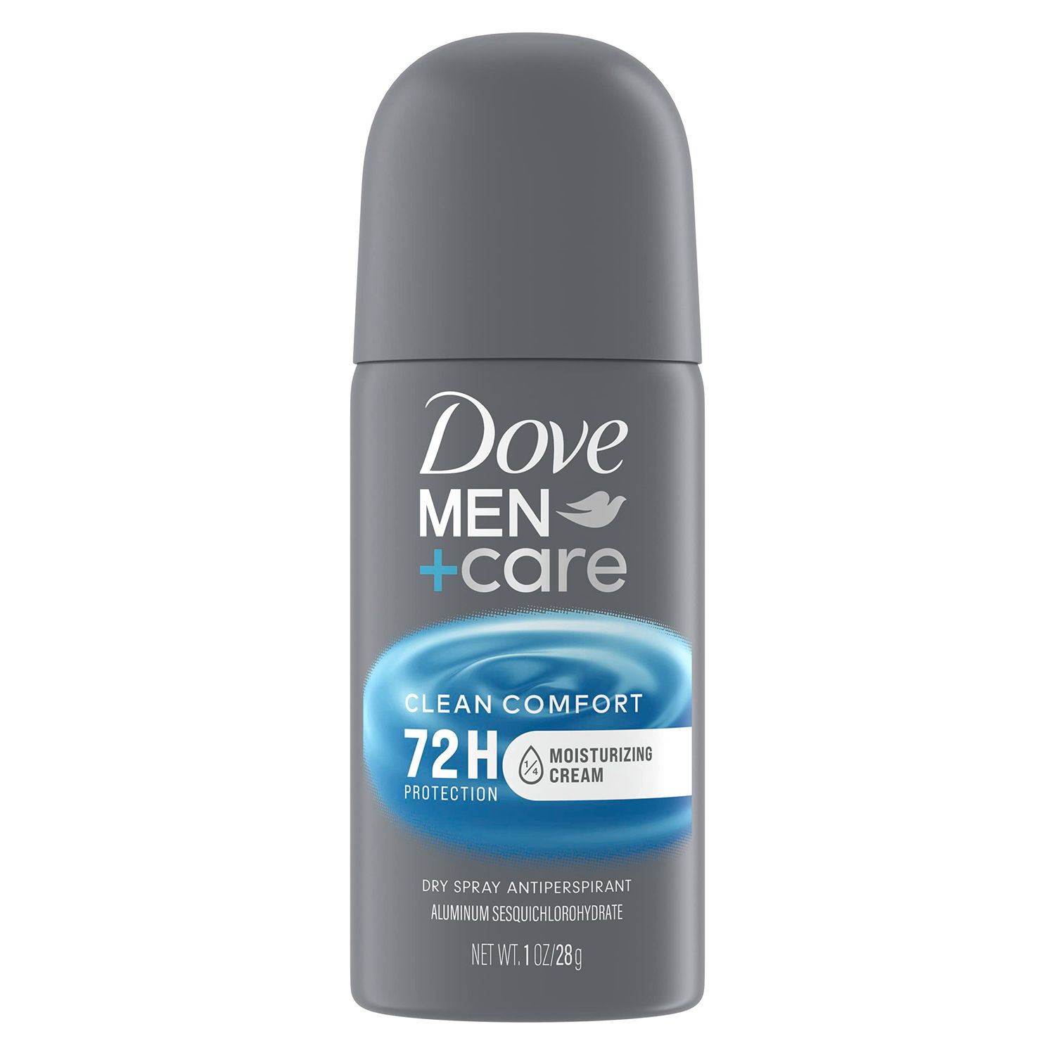 Dove MenCare Antiperspirant Deodorant Dry Spray Clean Comfort 24 count For Men 72-hour Sweat and Odor Protection with Triple Defense Technology 1 oz