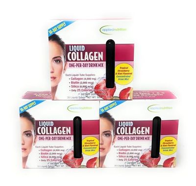 Applied Nutrition Liquid Collagen Skin Revitalization, Special 3 Pack ptc( 90 Count Total )
