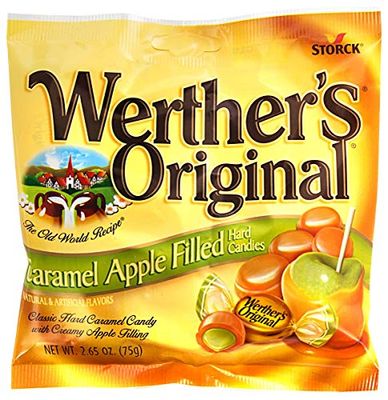 Werthers Caramel Apple Filled Hard Candies (2.65 Oz) 6 Bags - SET OF 2
