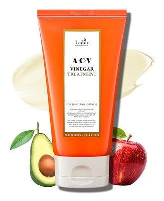 LA&#39;DOR Apple Cider Vinegar Clarifying Treatment wTea Tree Sub-Acidic pH-balanced - Glossy Shine Refreshing for Greasy Dandruff Oily Scalp Hair Free of Silicone Paraben Sulfate 5.07 Fl Oz LADOR Korea