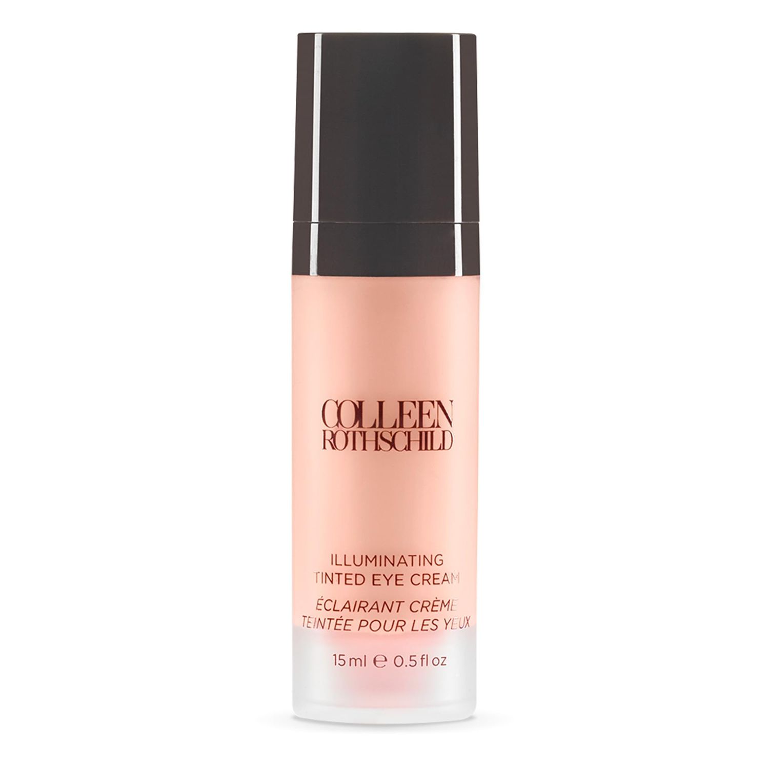 COLLEEN ROTHSCHILD Illuminating Tinted Eye Cream Instant Brightening Effect Nourishes Targets Dark Circles With Hyaluronic Acid, Caffeine, Pearlized Pigments Peptides (0.5 fl oz)