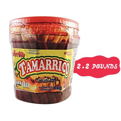 BETAMEX Tamarrico Candy Tamarind Flavor Sticks 50 Pcs 1kg2.2pounds - Mexican Candy - Chili and Natural Tamarind - Spicy Flavor