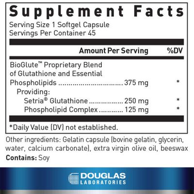 Douglas Laboratories Liposomal Glutathione Supports Antioxidant Defenses and Detoxification 45 Softgel Capsules