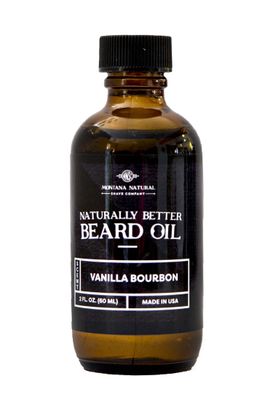 MNSC Vanilla Bourbon Naturally Better Beard Oil Conditioner - Softens, Smooths, Strengthens Beard Growth, Hypoallergenic, All-Natural, Plant-Derived, Handmade in USA