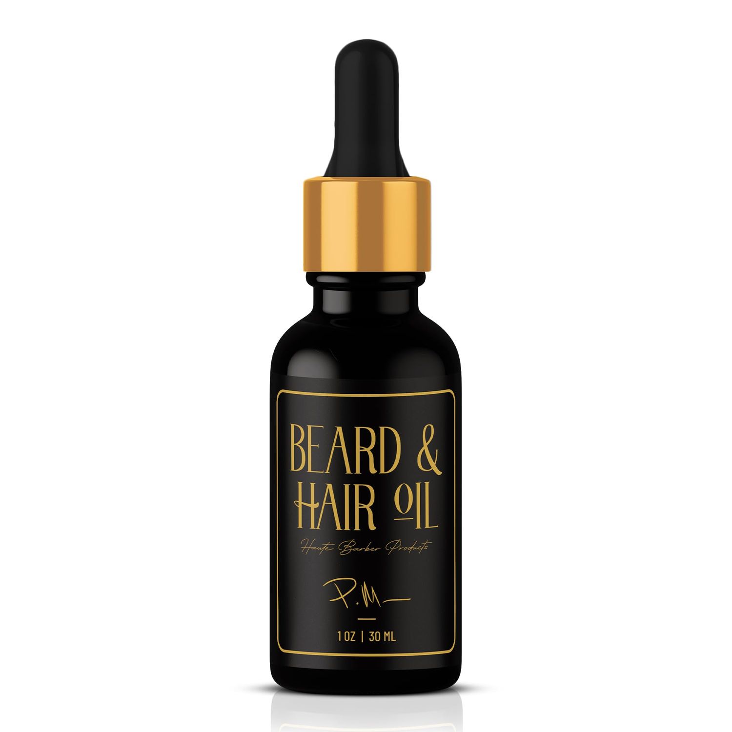 Haute Barber Premium Beard Oil for Men, Beard Growth and Grooming Oil, Chemical-Free Nourishing Beard Care for Enhanced Growth, Strengthens, Softness, and Shine Beard Oil (1oz)
